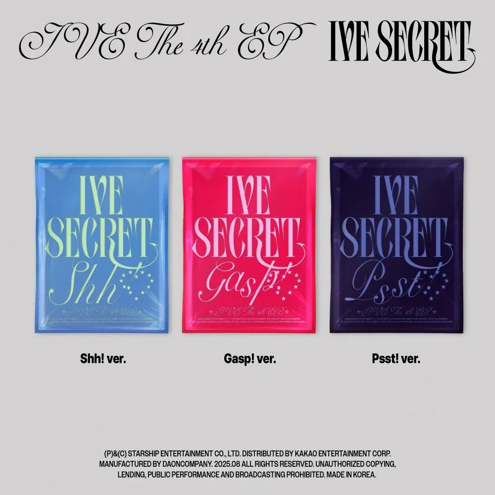 IVE - IVE SECRET (Discounted Sealed Album) Shh! Ver.